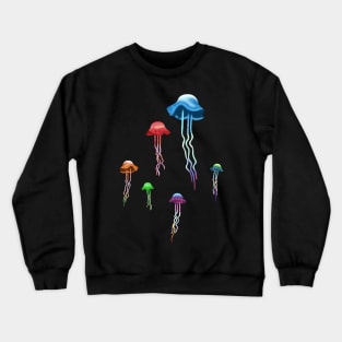 Neon jellyfish Crewneck Sweatshirt